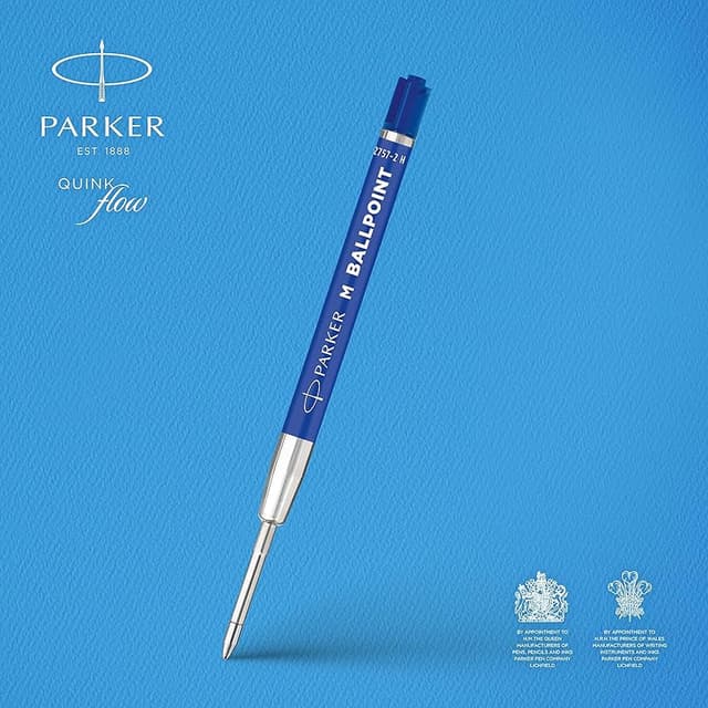 Detalle 2 de Parker Recambios tinta azul punta mediana — paquete 20 🖊