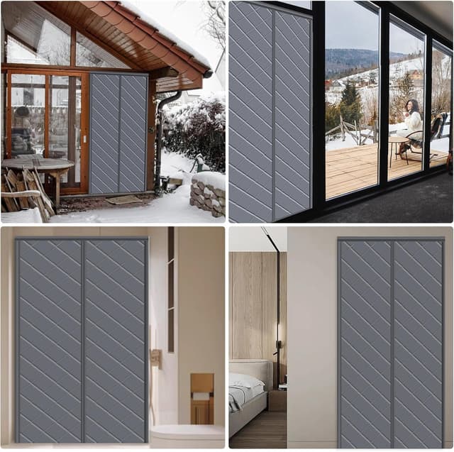 Thumbnail 4 de DIKER Magnet Wärmeschutzvorhang 90x200 Grau