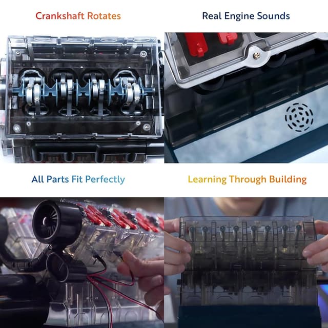 Thumbnail 4 de Playz V8 Model Kit 270 Parts 🧩