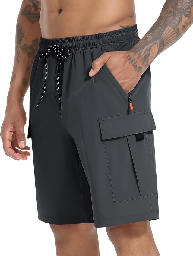Detalle de INNERBUT Men's Cargo Shorts Quick Dry