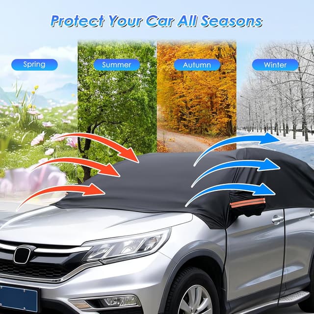 Detalle 2 de Ninonly Half Car Cover Waterproof Ninonly 210D (Universal) – Black