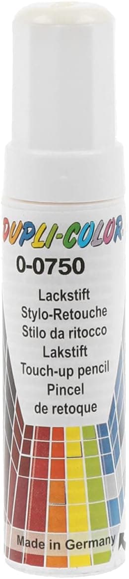Detalle de Duplicolor 598418 Stylo de couleur Blanc brillant de retouche peinture véhicule (12 ml)