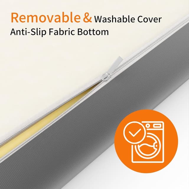 Detalle de wowttrelax Memory Foam Mattress, 4FT6 Double (135x190x20cm), Medium Firm Gel Foam for Back Pain Support