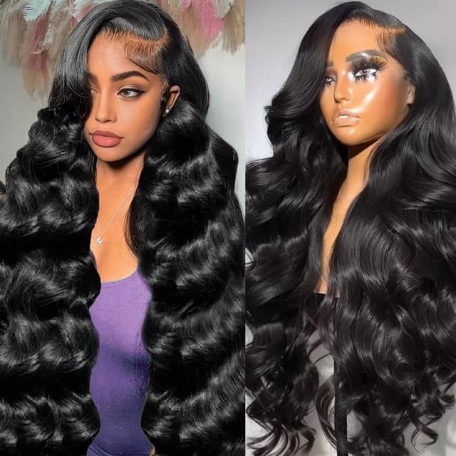 Detalle de KOTTN 30 Inch 13x6 HD Lace Front Wig (Human Hair, Body Wave, 200% Density)