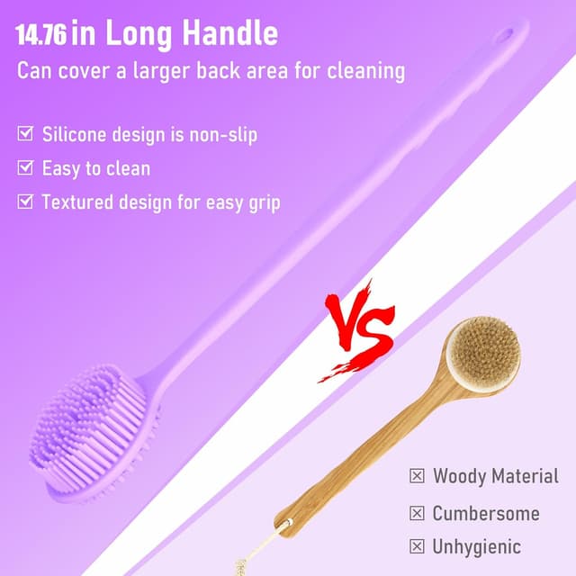 Thumbnail 3 de KXF Silicone Back Scrubber 37.5cm long handle