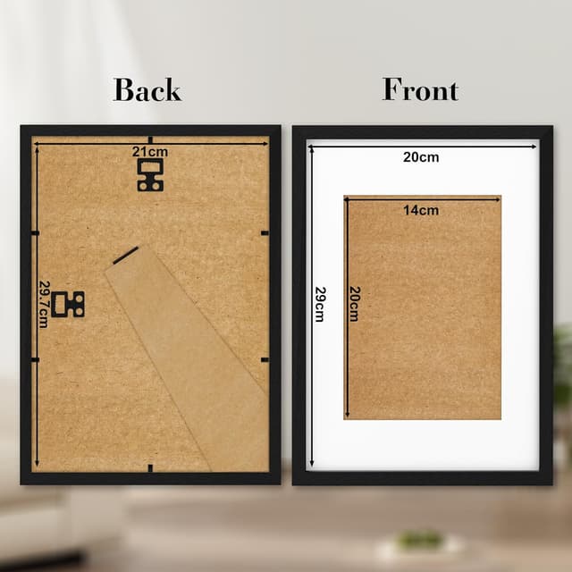 Detalle 2 de wyewye A4 Wooden Photo Frame, A4 keyword