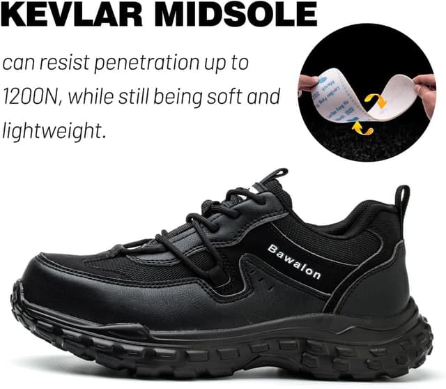 Detalle 2 de Lightweight safety trainers with steel toe