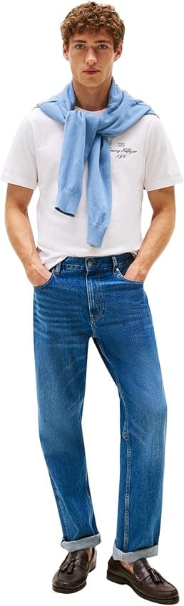 Thumbnail 2 de Tommy Hilfiger Camiseta Manga Corta Hombre Outline Script 😊