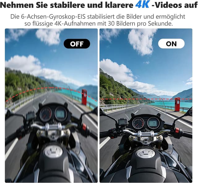 Detalle 2 de 4K-Bodycam Vlogging-Kamera mit 64 GB