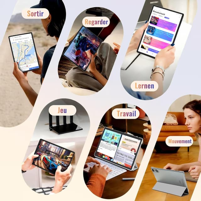 Thumbnail 6 de Android 15 Tablette 10 Pouces 30Go RAM 64Go ROM