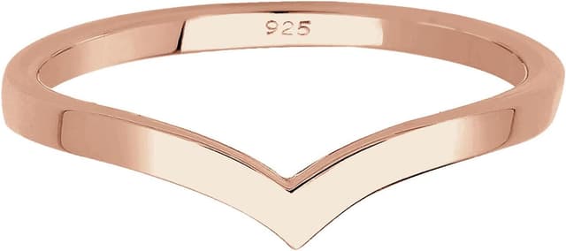 Detalle 2 de Elli Ring V-Form Stacking 925 Sterling Silber 💍