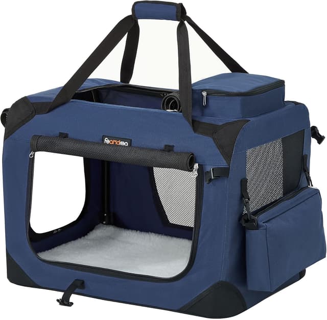 Detalle de Feandrea Sac Transport Chat Chien Taille S 50 x 35 x 35 cm