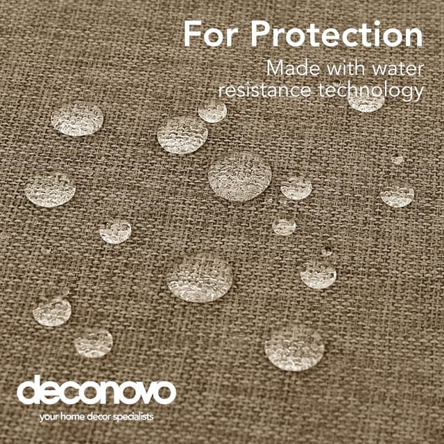 Detalle 2 de Deconovo tovaglia effetto lino 150x240 cm
