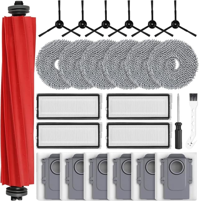 Detalle de Alloytool 25-teiliges Zubehör-Set für Roborock Qrevo Pro / Qrevo S / Qrevo MaxV