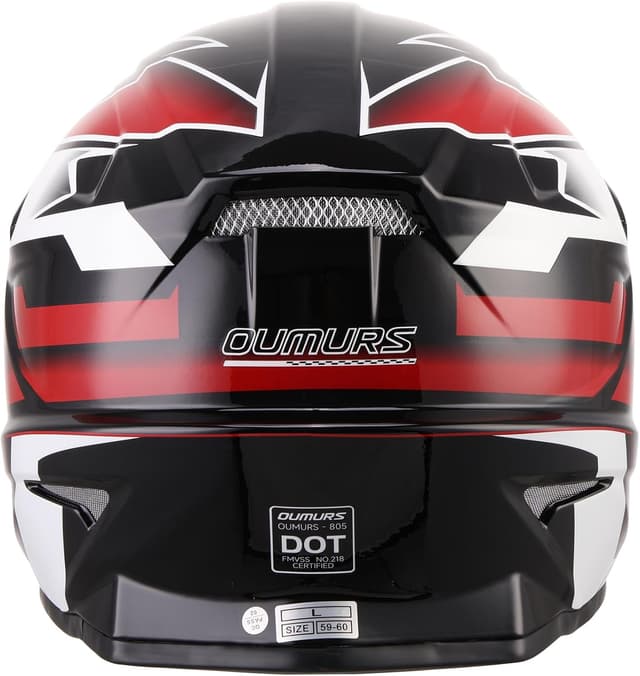 Thumbnail 5 de OUMURS DOT Adult M Helmet with Visor