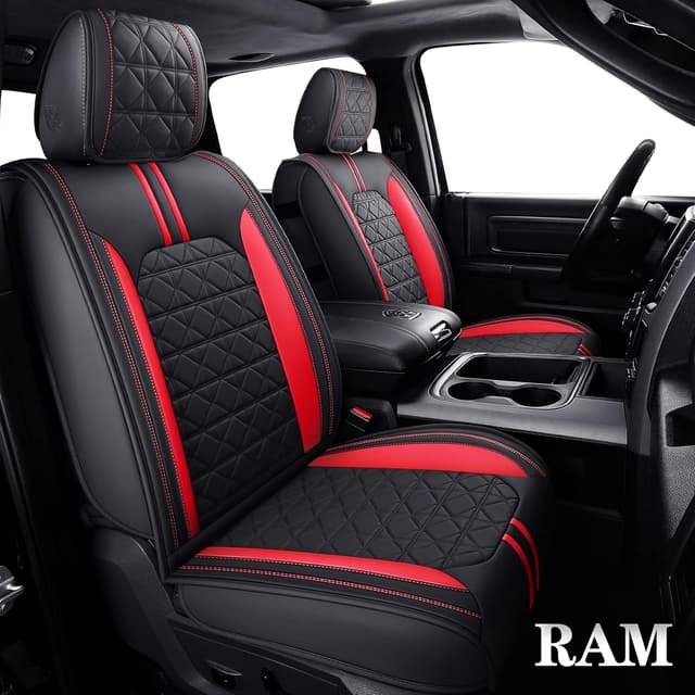 Thumbnail 6 de YIERTAI Dodge RAM seat covers 5-piece set