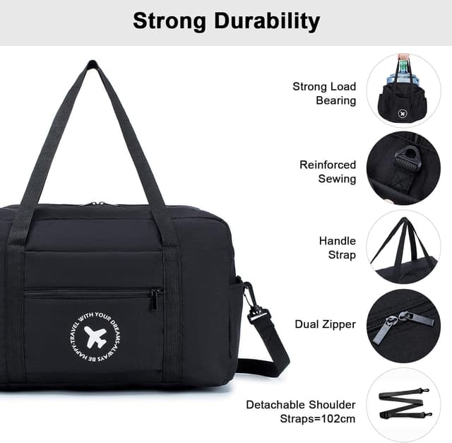 Thumbnail 4 de BAGZY Sac de Voyage Pliable 40x20x25