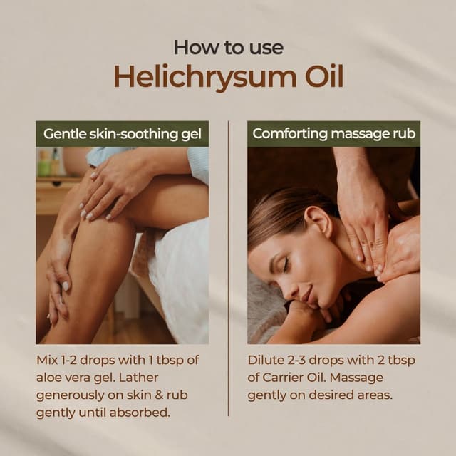 Thumbnail 6 de Gya Labs Helichrysum Essential Oil for Skin (100% Pure Natural) – Sweet Earthy Scent, 5ml