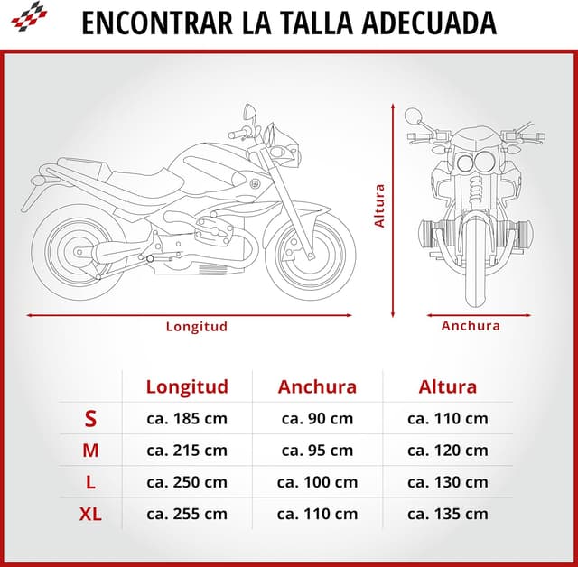 Thumbnail 5 de WALSER Lona Moto S 185x90x110 cm