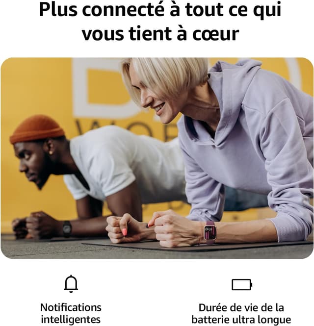 Detalle 2 de AcclaFit Montre Connectée 1,85" HD