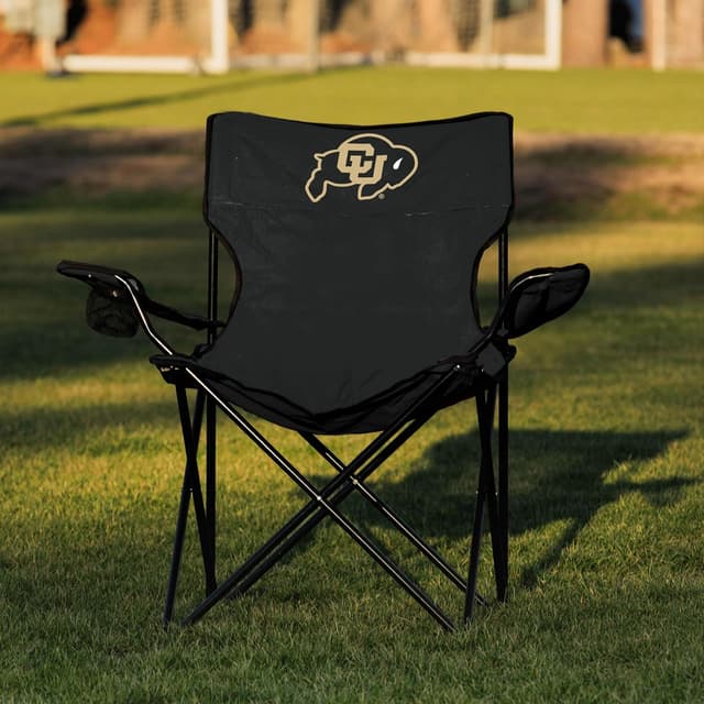 Detalle 2 de Logo Brands NCAA Portable Quad Chair with Armrests, Built-In Cup, Carry Bag