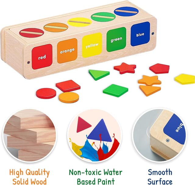 Detalle 2 de LZDMY Montessori Sortier-Steckspielzeug 25 Blöcke