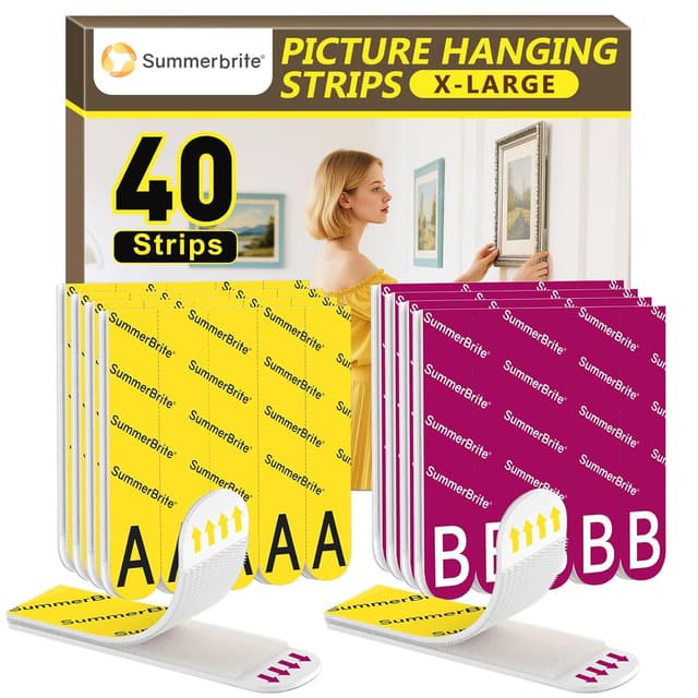 Imagen de Summerbrite Picture Hanging Strips 20 pairs 🖼 en OfertitasTOP