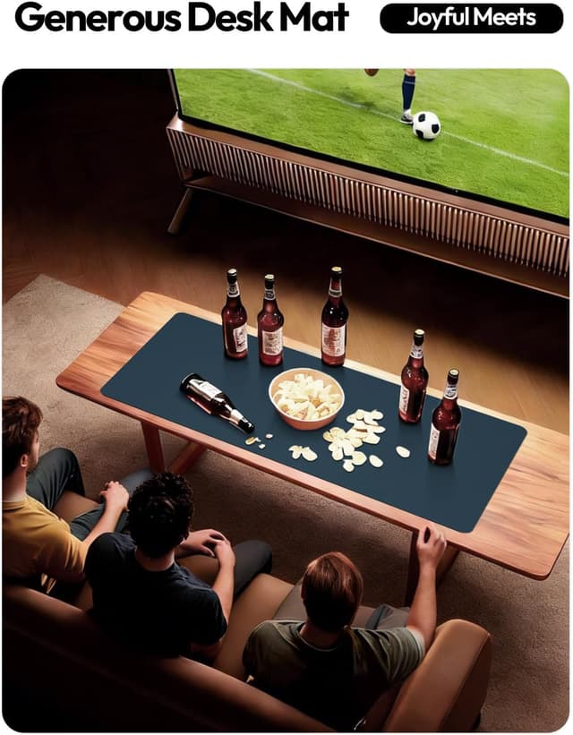 Thumbnail 6 de YSAGi Leather Desk Protector & Large Office Desk Pad (Dark Blue, 31.5" x 15.8")