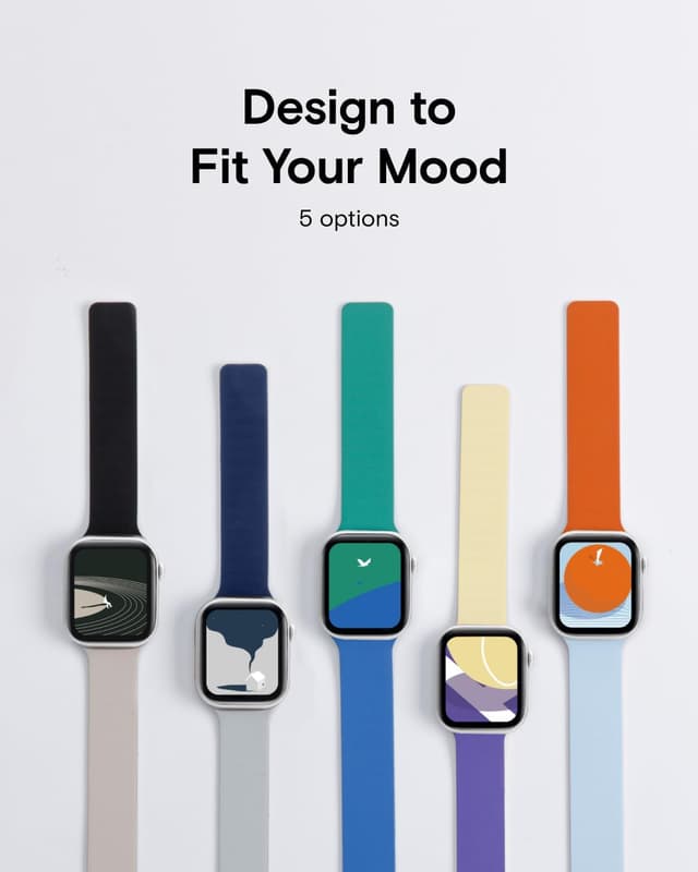 Thumbnail 6 de MOFT Snap Duo watch bands for Apple Watch (Quick Magnetic Wear, duo-colour silicone) – 38/40/41/42/44/45/46/49mm