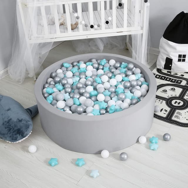 Detalle de GOGOSO Ball Pit Balls for Toddlers Kids – BPA-Free Plastic Play Balls (Pastel, Crush Proof) – 100 Count