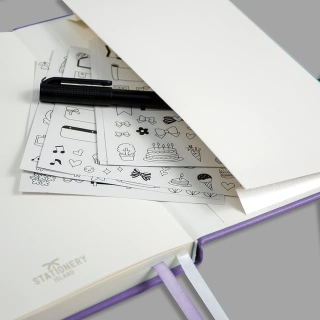 Detalle 2 de STATIONERY ISLAND Bullet Dotted Journal A5 – gepunktetes Hardcover-Notizbuch mit 180 Seiten