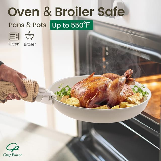 Thumbnail 5 de Chef Power Ceramic Cookware Set, 19-Pc ⚙