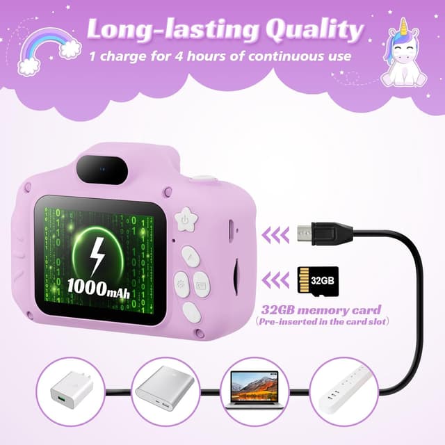 Thumbnail 6 de TIATUA Macchina Fotografica Bambini 32GB