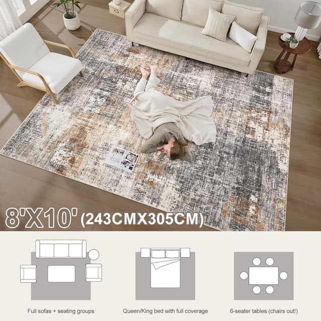 Detalle 2 de DMOYEST 8x10 area rug for soft comfort
