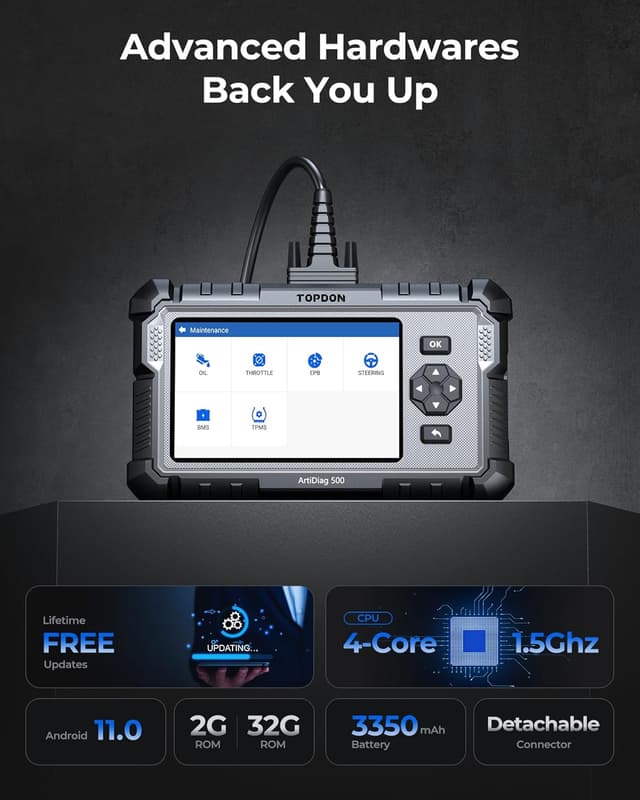 Thumbnail 6 de TOPDON ArtiDiag500 OBD2 scanner 6 resets