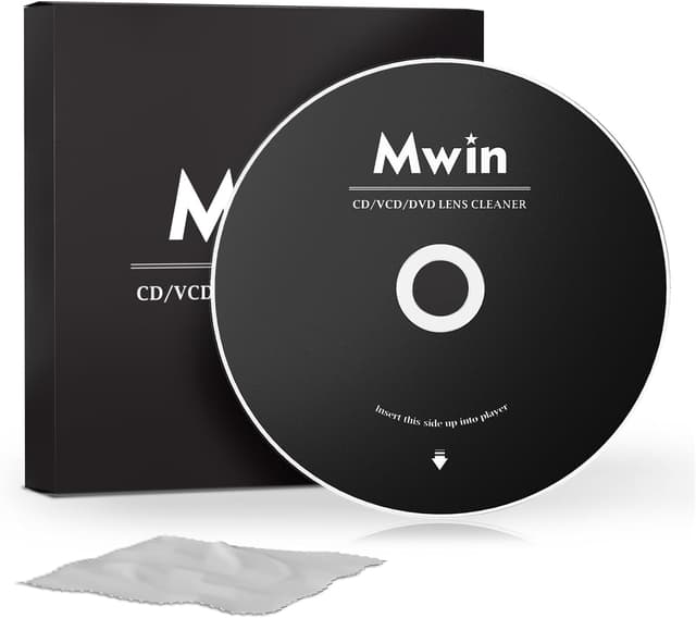 Detalle de Mwin CD Cleaner Disc for CD/VCD/DVD Players with Microfibre Cloth