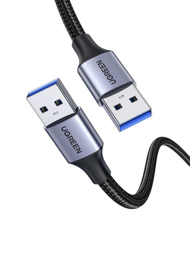 Detalle de UGREEN Câble USB 3.0 Type A (mâle vers mâle) nylon tressé 1 m