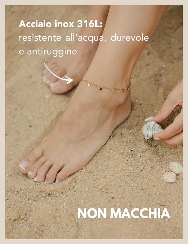 Detalle de GD GOOD.designs Cavigliera regolabile 22 cm 👣