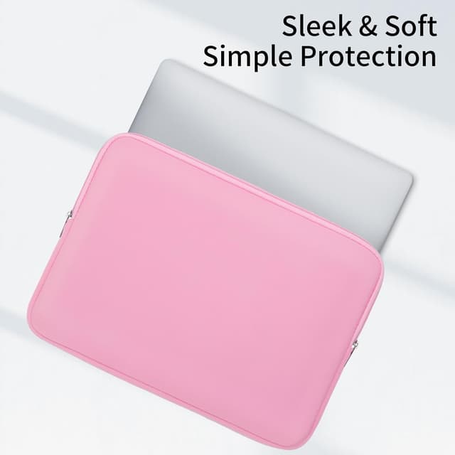 Detalle 2 de RAINYEAR laptop sleeve 14 inch pink