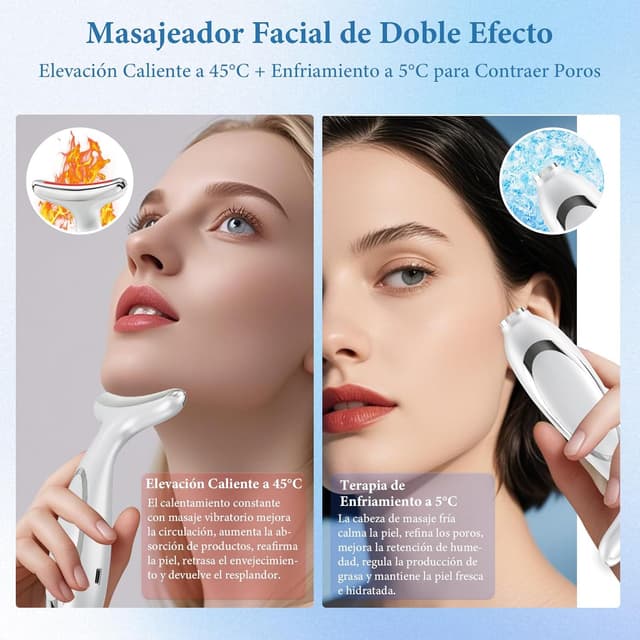 Thumbnail 1 de jinpink Masajeador Facial Eléctrico 6 modos LED