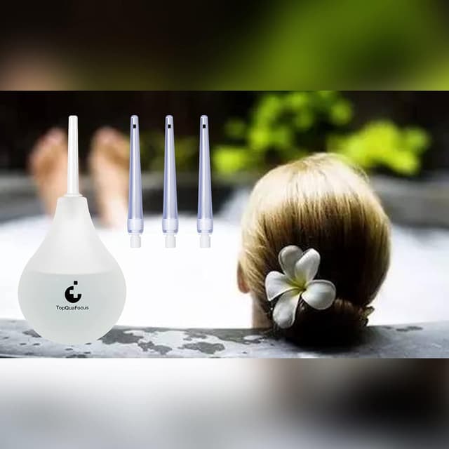 Detalle 2 de TopQuaFocus 8oz enema bulb kit for colon cleansing