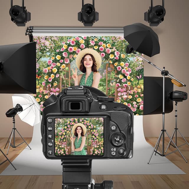 Detalle 1 de Spring Floral Backdrop 7 x 5 ft