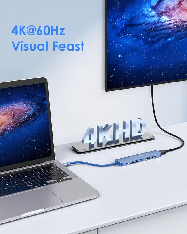 Detalle de Lention USB C Hub 100W with 4K HDMI