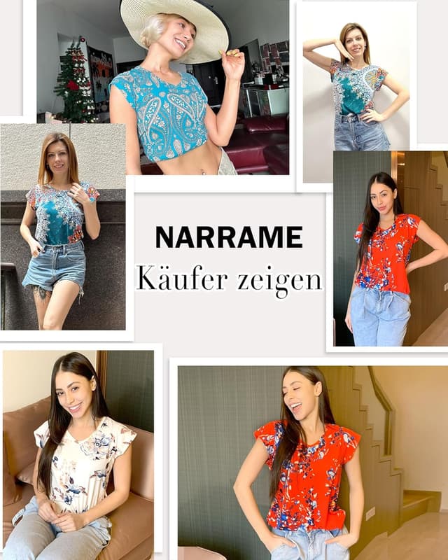 Thumbnail 2 de NARRAME T-Shirt Femme Manches Courtes