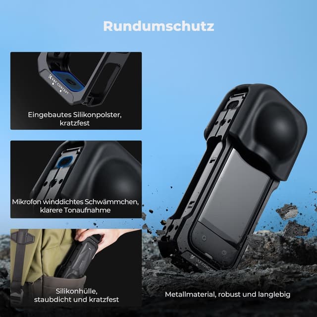 Thumbnail 6 de K&F CONCEPT Insta360 X5 Kamerakäfig