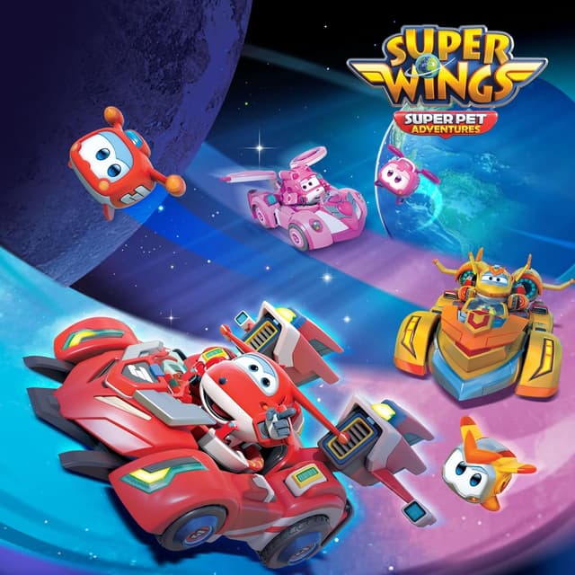 Detalle de Super Wings Spinning Jerome & Vehicle : jouet de combat 2-en-1 pour enfants