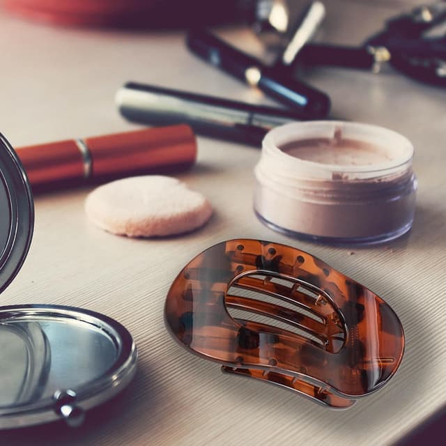 Detalle 2 de Esoahour 6er Set flache Haarklammern im französischen Design – rutschfeste French Hair Pins für Damen & Mädchen