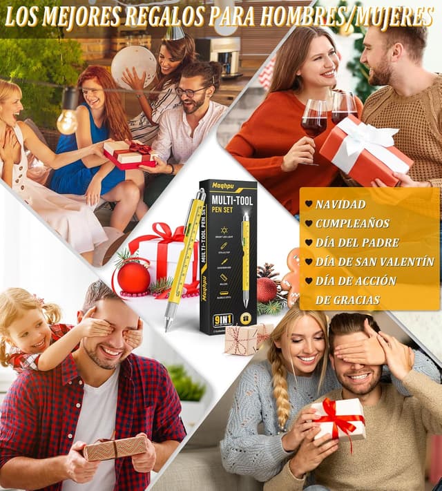 Detalle 2 de Maqhpu Bolígrafo multiherramienta 9 en 1