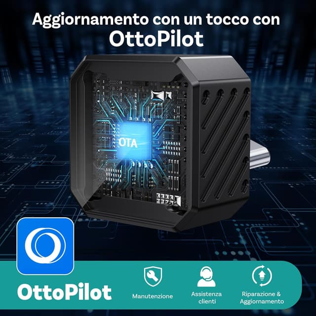Thumbnail 6 de OTTOCAST Mini Pot Type C 2026: adattatore wireless USB‑C per CarPlay e Android Auto (Plug & Play, OTA), nero