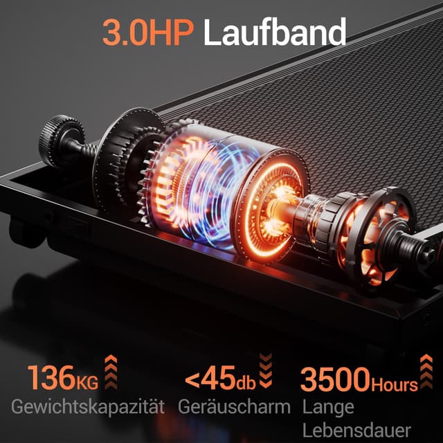 Thumbnail 6 de LONTEK Laufband klappbar 12 km/h